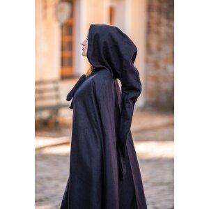 Wool cape with embroidery Blue &quot;Alma&quot;