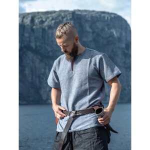 Viking Tunic short sleeve Blue-Gray "Edmund"