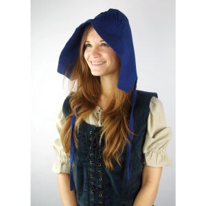 Medieval bonnet Blue &quot;Claire&quot;