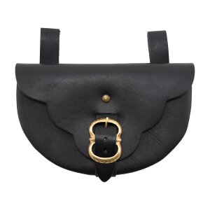 High medieval bag black D shape