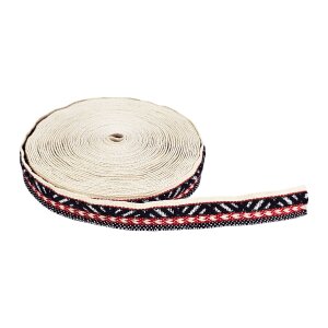 Border ribbon blue-red wool 100 cm
