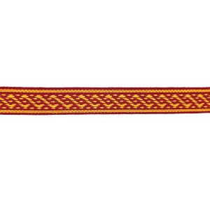 Border ribbon red-yellow cotton 100 cm