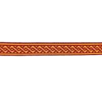 Bortenband rot-gelb Baumwolle 100 cm