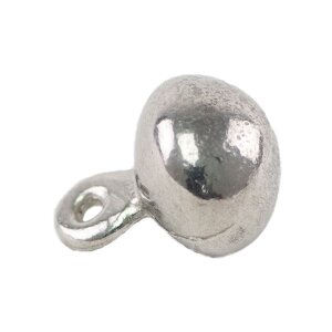 Pewter button round large