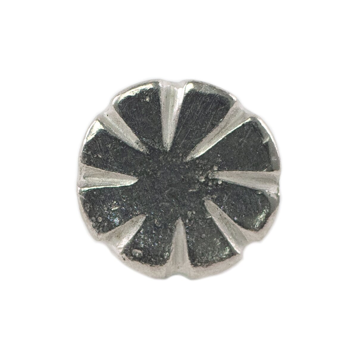 Pewter button flower