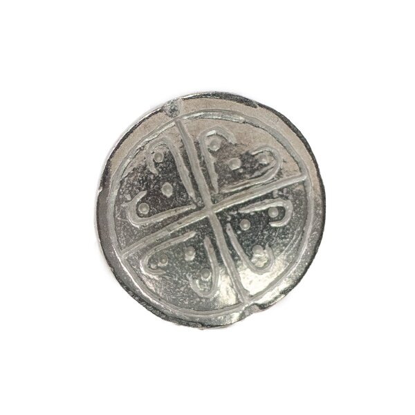 Mittelalter Schild Knopf aus Zinn
