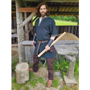 Classic Viking tunic blue &quot;Arvid&quot; with...