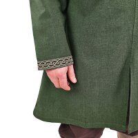 Klassische Wikinger Tunika grün mit Knotenmuster "Hakon", langarm