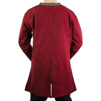 Klassische Wikinger Tunika rot mit Knotenmuster "Hakon", langarm