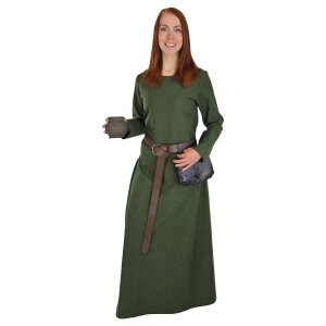 Robe ou sous-robe médiévale classique verte...