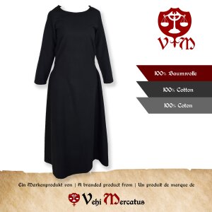 Robe ou sous-robe médiévale classique noire...