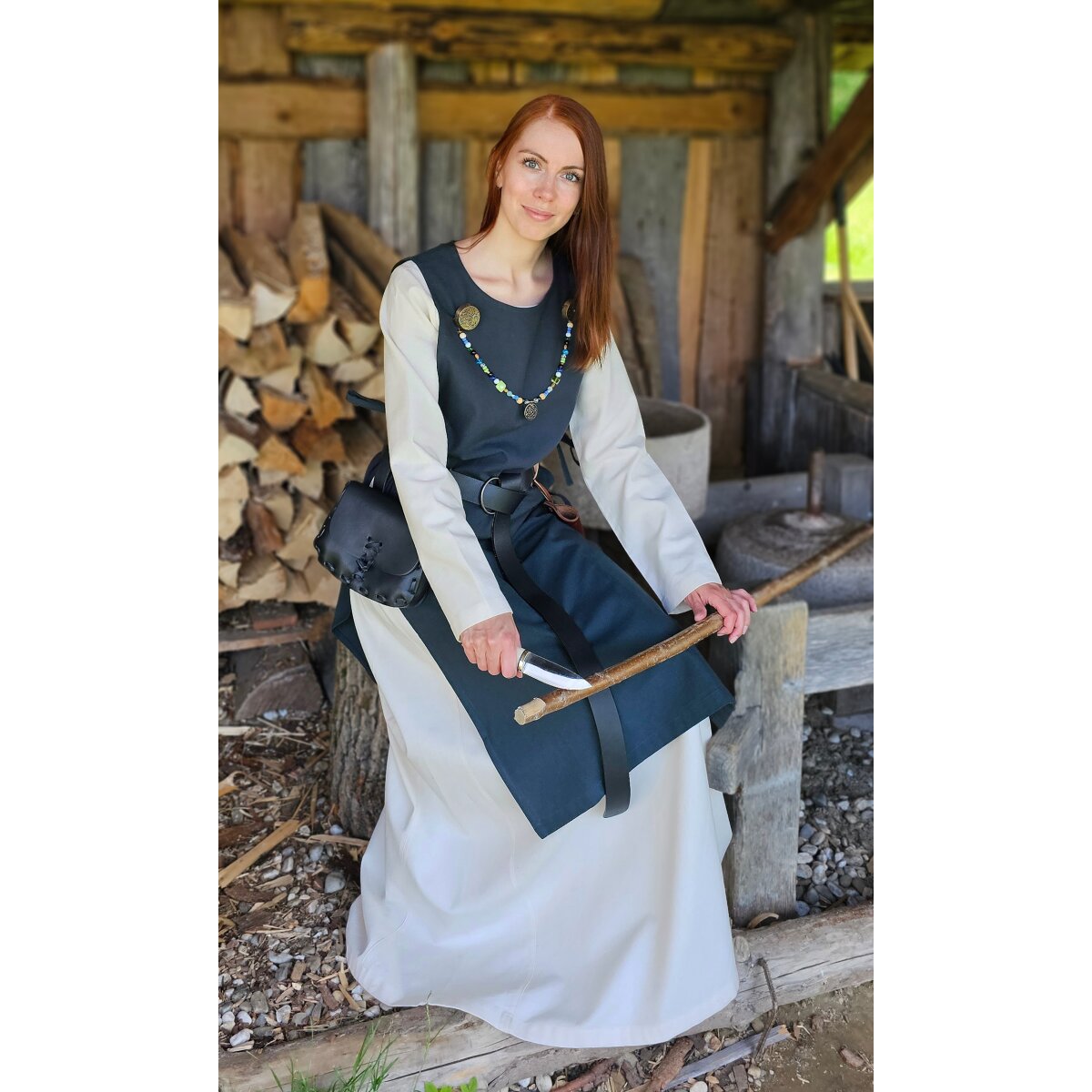 Sur-robe viking classique bleue "Lykke"