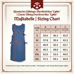 Klassisches Wikinger Überkleid blau "Lykke"