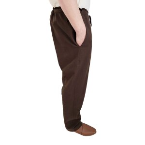 Classic simple brown medieval trousers "Sibert"