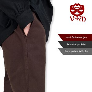 Klassische einfache Mittelalterhose braun "Sibert"