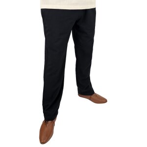 Classic simple medieval trousers black...