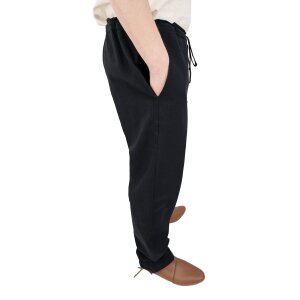 Classic simple medieval trousers black "Sibert"