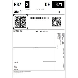 GLS Return label DE national up to 30 kg