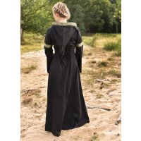 Fantasy-Mittelalterkleid schwarz mit Kapuze "Eleanor"