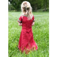 Kinder Fantasy-Mittelalterkleid rot-schwarz "Eleanor"