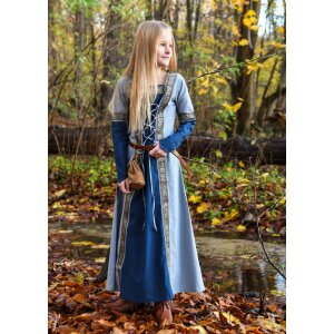 Kinder Fantasy-Mittelalterkleid blau, langarm...