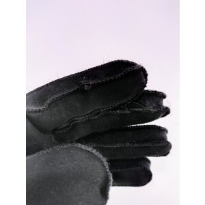 Gants en véritable peau dagneau Noir M