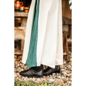 Mittelalter Kleid Natur/Grün „Dorothea“