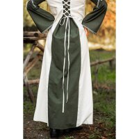 Mittelalter Kleid Natur/Grün „Amalia“