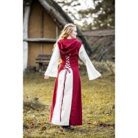 Mittelalter Kleid Rot/Natur "Genefe"