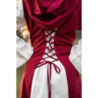 Mittelalter Kleid Rot/Natur "Genefe"