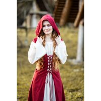 Mittelalter Kleid Rot/Natur "Genefe"