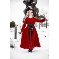 Wikinger Kleid 100% Leinen Rot "Anna"