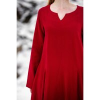 Wikinger Kleid 100% Leinen Rot "Anna"