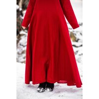 Wikinger Kleid 100% Leinen Rot "Anna"