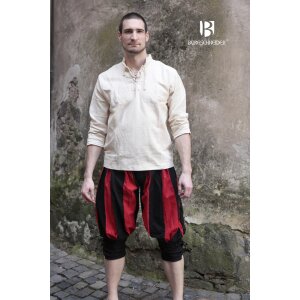 pantalon de lansquenet noir/rouge "Maximilian"