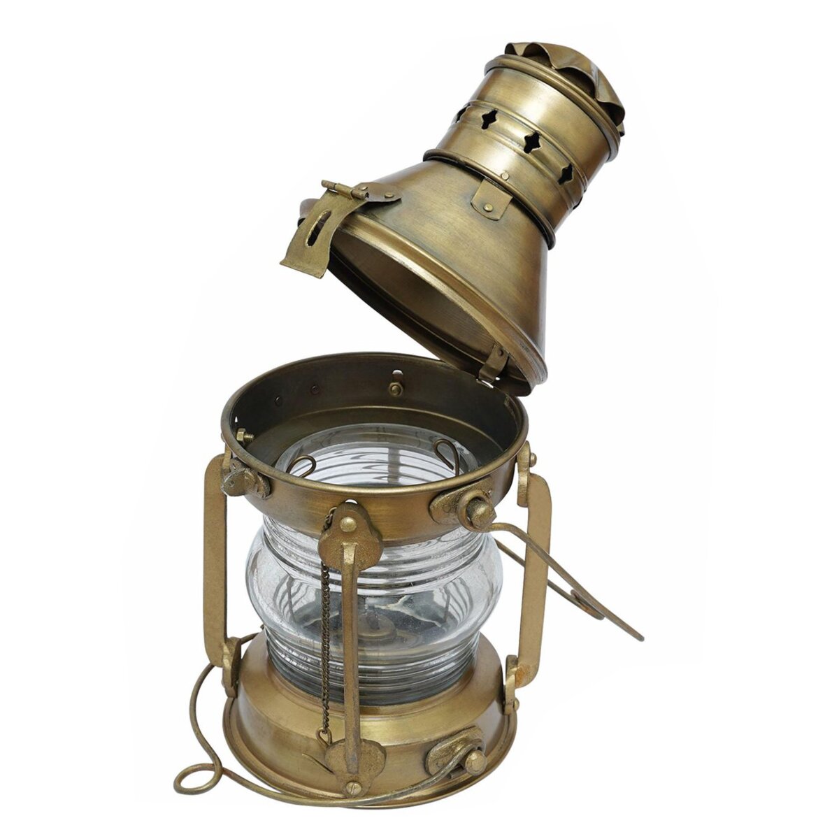 Rustic Vintage Retro Oil Lantern Pure Brass