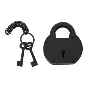 The Pirate Hand Forged Iron Padlock with Functional...