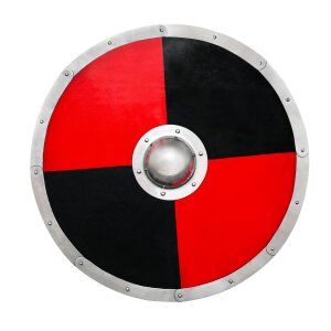 Classic Anglo Saxon Functional Black and Red Medieval Shield