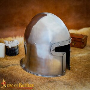 Italienischer Barbute-Helm aus Dem 15. Jahrhundert Historisch Inspiriert 16 Gauge (1,6 mm)