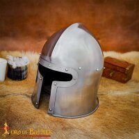 Italienischer Barbute-Helm aus Dem 15. Jahrhundert Historisch Inspiriert 16 Gauge (1,6 mm)