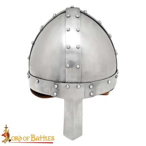 mittelalterlicher Normannischer Nasen-Stahlhelm mit Ledereinlage 16 Gauge (1,6 mm)