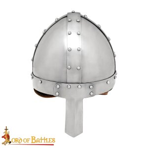 Medieval Norman Nasal Steel Helmet with Leather Liner 16...
