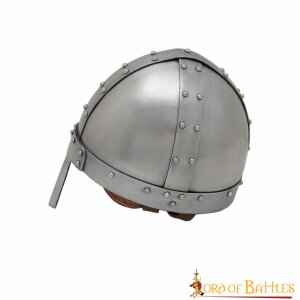 mittelalterlicher Normannischer Nasen-Stahlhelm mit Ledereinlage 16 Gauge (1,6 mm)