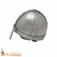 mittelalterlicher Normannischer Nasen-Stahlhelm mit Ledereinlage 16 Gauge (1,6 mm)