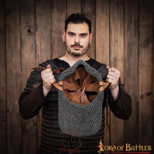 10. Jahrhundert Wikinger Varangian Rus Slav Gnezdovo Helm mit unvernieteter Kettenbrünne 16 Gauge (1,6 mm)