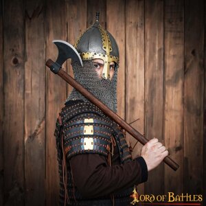 10. Jahrhundert Wikinger Varangian Rus Slav Gnezdovo Helm mit unvernieteter Kettenbrünne 16 Gauge (1,6 mm)