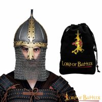 10. Jahrhundert Wikinger Varangian Rus Slav Gnezdovo Helm mit unvernieteter Kettenbrünne 16 Gauge (1,6 mm)