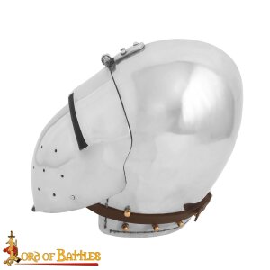 Medieval Klappvisor Bascinet Helmet with Padded Liner 16...