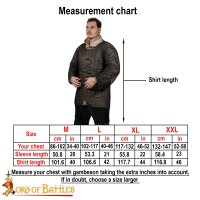 Rundring Kettenhemd Hauberk, unvernietet, ID 10 mm - geschwärzt