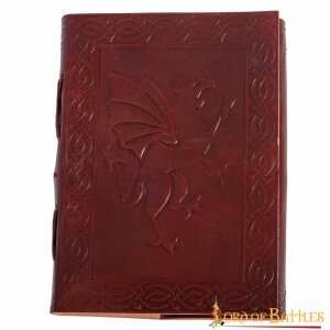 "The Dragon Journal" Journal en cuir fait main...